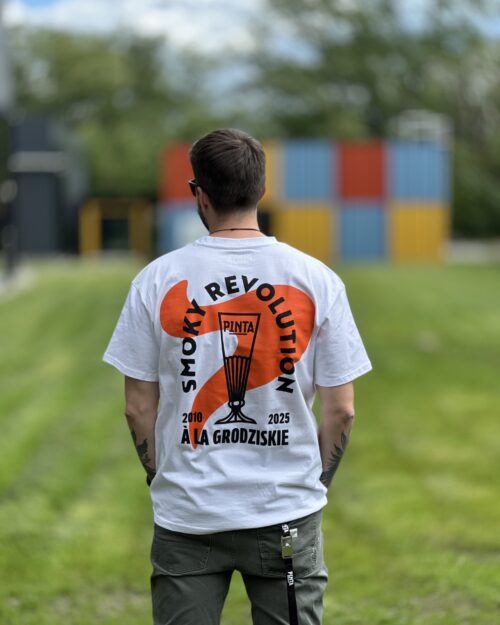 T-shirt SmokyRevolution oversized (biały) - obrazek 1