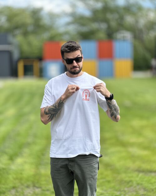 T-shirt SmokyRevolution oversized (biały) - obrazek 2